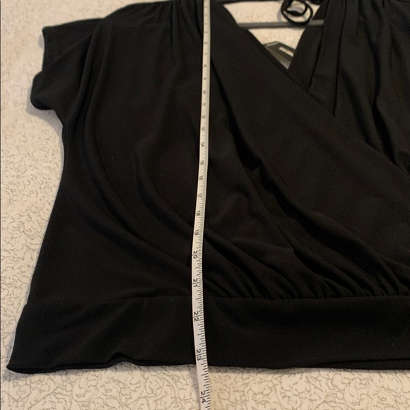 NWT Express Black Dolman Sleeve Wrap Blouse - Picture 9 of 10